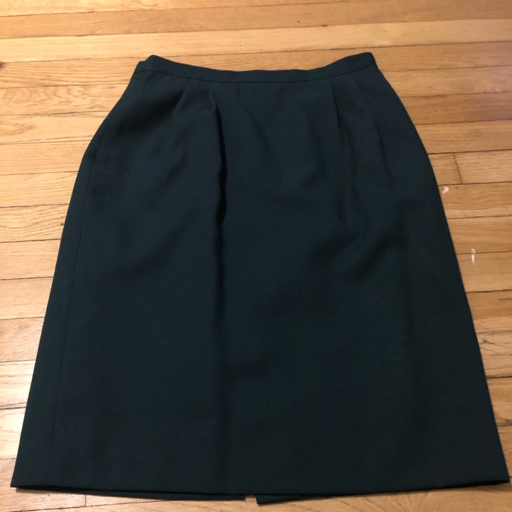 Over the knee olive skirt